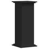 Plantenstandaard 33x33x80 cm Bewerkt Hout Zwart - 34% Korting