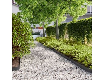 vidaXL Gazonrand Koudgewalst Staal Zwart 50 st 34% korting