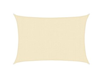 Zonnezeil Crème 3x5m HDPE - 34% Korting