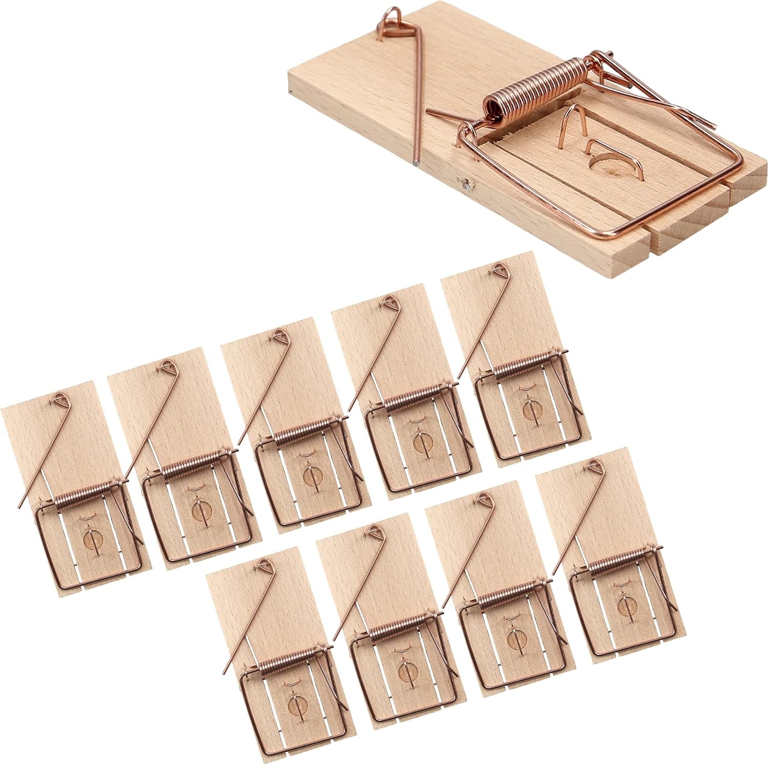 Muisvallen Hout 10 stuks | Gifvrij & Herbruikbaar | 40% Korting
