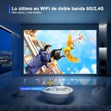 Draagbare Mini Projector 1080P HD WiFi Bluetooth 34% Korting