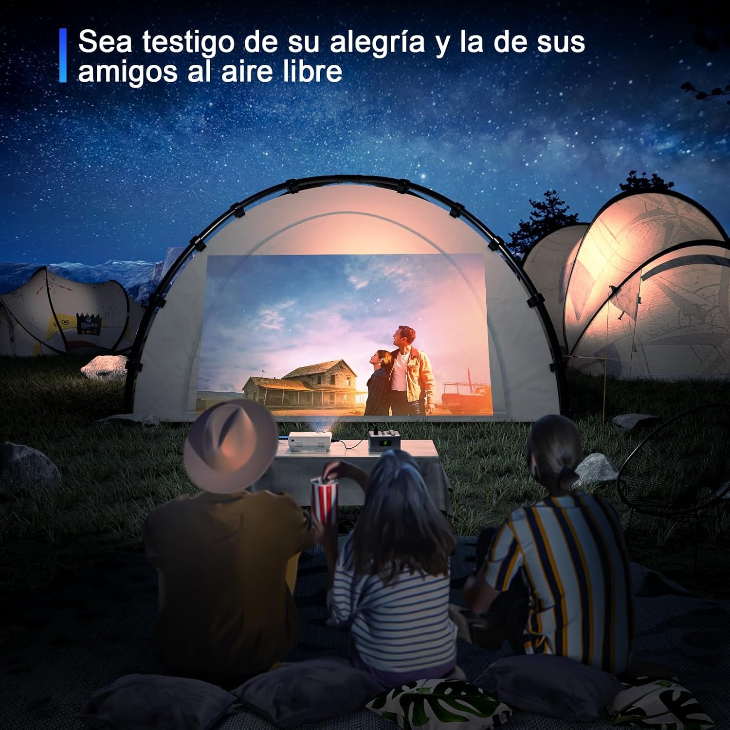 Draagbare Mini Projector 1080P HD WiFi Bluetooth 34% Korting
