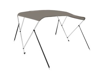 vidaXL Biminitop Boot T 3 Bogen 183x140x137cm Grijs - 35% Korting