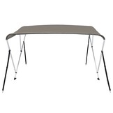 vidaXL Biminitop Boot T 3 Bogen 183x140x137cm Grijs - 35% Korting