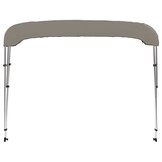 vidaXL Biminitop Boot T 3 Bogen 183x140x137cm Grijs - 35% Korting
