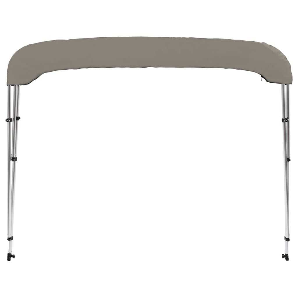 vidaXL Biminitop Boot T 3 Bogen 183x140x137cm Grijs - 35% Korting