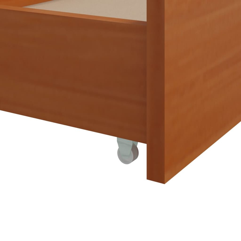 Honingbruin Grenenhouten Bedframe met Laden 90x200 cm - 35% Korting