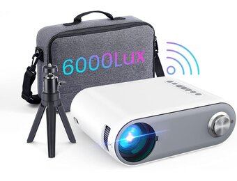 Mini Beamer Projector Wit Grijs - Draagbare Thuisbioscoop met 34% Korting