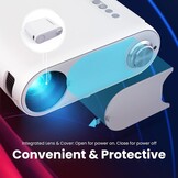 Mini Beamer Projector Wit Grijs - Draagbare Thuisbioscoop met 34% Korting