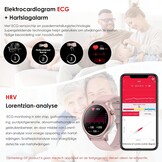 Smartwatch ECG Hartslag Bloeddruk 1.39" Zwart - 53% Korting