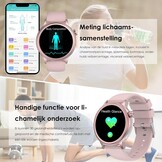 Smartwatch ECG Hartslag Bloeddruk 1.39" Zwart - 53% Korting