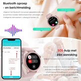 Smartwatch ECG Hartslag Bloeddruk 1.39" Zwart - 53% Korting