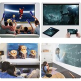 Mini LED Projector Zwart 2000 Lumen - Compact Thuisbioscoop 34% Korting