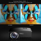 Mini LED Projector Zwart 2000 Lumen - Compact Thuisbioscoop 34% Korting