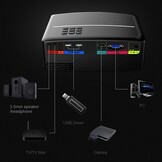 Mini LED Projector Zwart 2000 Lumen - Compact Thuisbioscoop 34% Korting