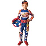 Hot Wheels Pilotenpak Jongen Blauw Oranje Maat 5-7 Jaar met Race Team Kostuum - 33% Korting!
