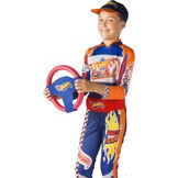 Hot Wheels Pilotenpak Jongen Blauw Oranje Maat 5-7 Jaar met Race Team Kostuum - 33% Korting!
