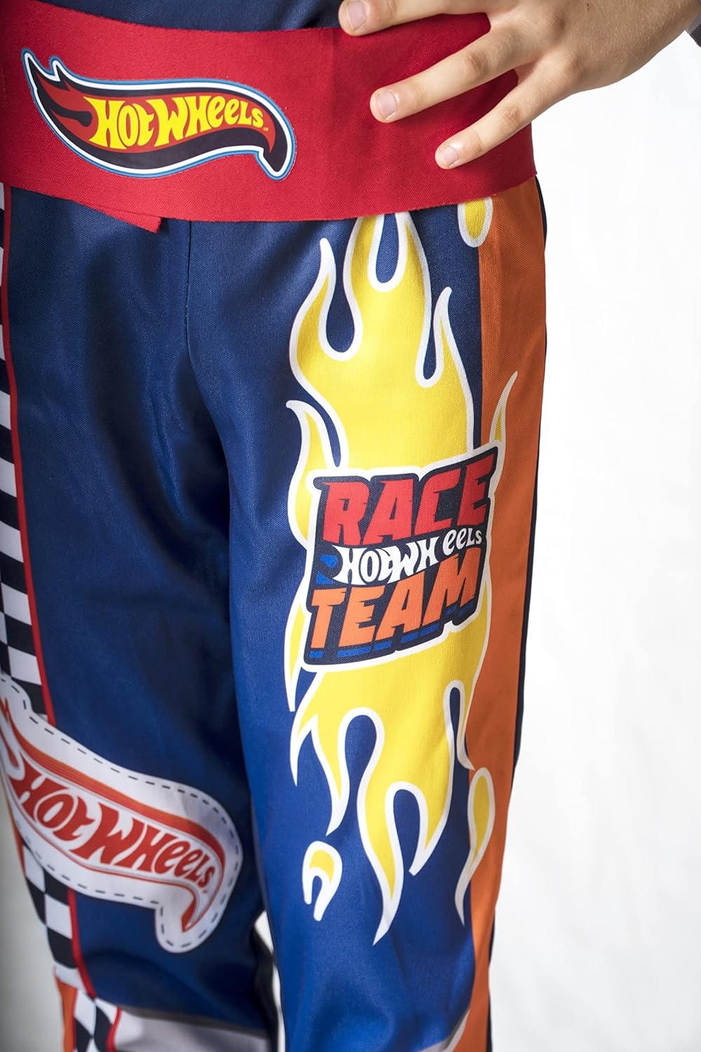 Hot Wheels Pilotenpak Jongen Blauw Oranje Maat 5-7 Jaar met Race Team Kostuum - 33% Korting!