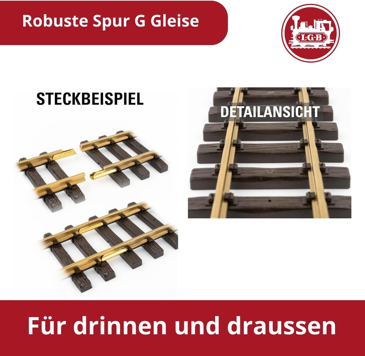 Modeltrein Startset Tuinbaan G-Spoor met Locomotief en 30 Bouwstenen - 35% Korting