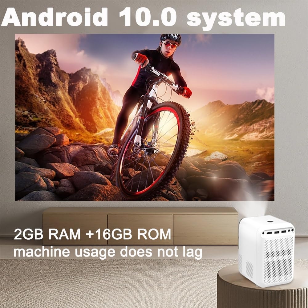 Mini Beamer 1080p met Android 10, Autofocus & Bluetooth (35% korting)