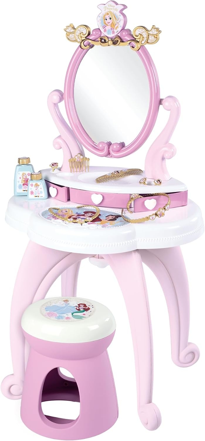 Smoby Disney Prinsessen Kaptafel 2-in-1 met Spiegel & 10 Accessoires - 34% Korting