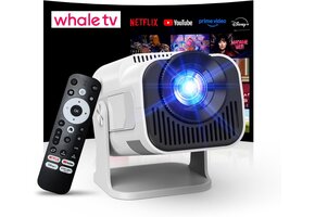 Mini Beamer 1080P met Wi-Fi & Bluetooth - Beige (52% Korting)