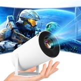 Mini Beamer Android 4K, WiFi 6, Bluetooth 5.4 - Wit/Zwart - 34% Korting