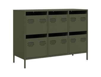 VidaXL Dressoir Olijfgroen - 101,5 cm - 35% Korting