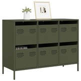 VidaXL Dressoir Olijfgroen - 101,5 cm - 35% Korting