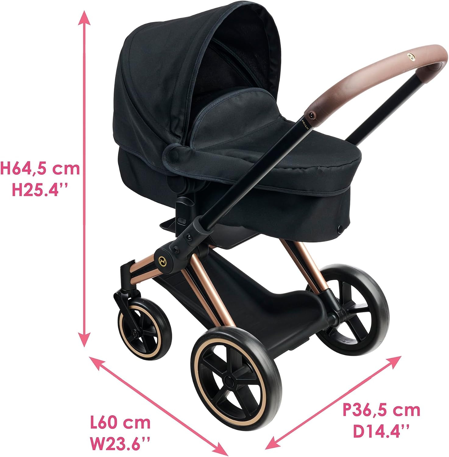 Cybex 3-in-1 Kinderwagen voor Poppen (36-42cm) - Zwart - 34% Korting