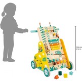 Janod Tropik Multifunctionele Trolley - Educatief Speelgoed met 6 Activiteiten - 34% Korting