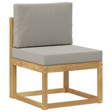 vidaXL Buiten bankenset Wit/Lichtgrijs 59x63x73cm - 54% Korting