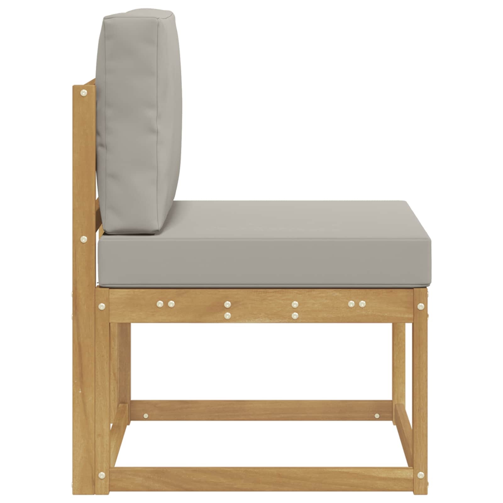 vidaXL Buiten bankenset Wit/Lichtgrijs 59x63x73cm - 54% Korting