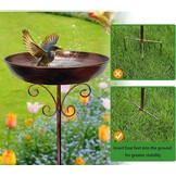 Metalen Vogelbad met Standaard (76cm) - 33% Korting