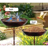 Metalen Vogelbad met Standaard (76cm) - 33% Korting