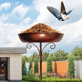 Metalen Vogelbad met Standaard (76cm) - 33% Korting
