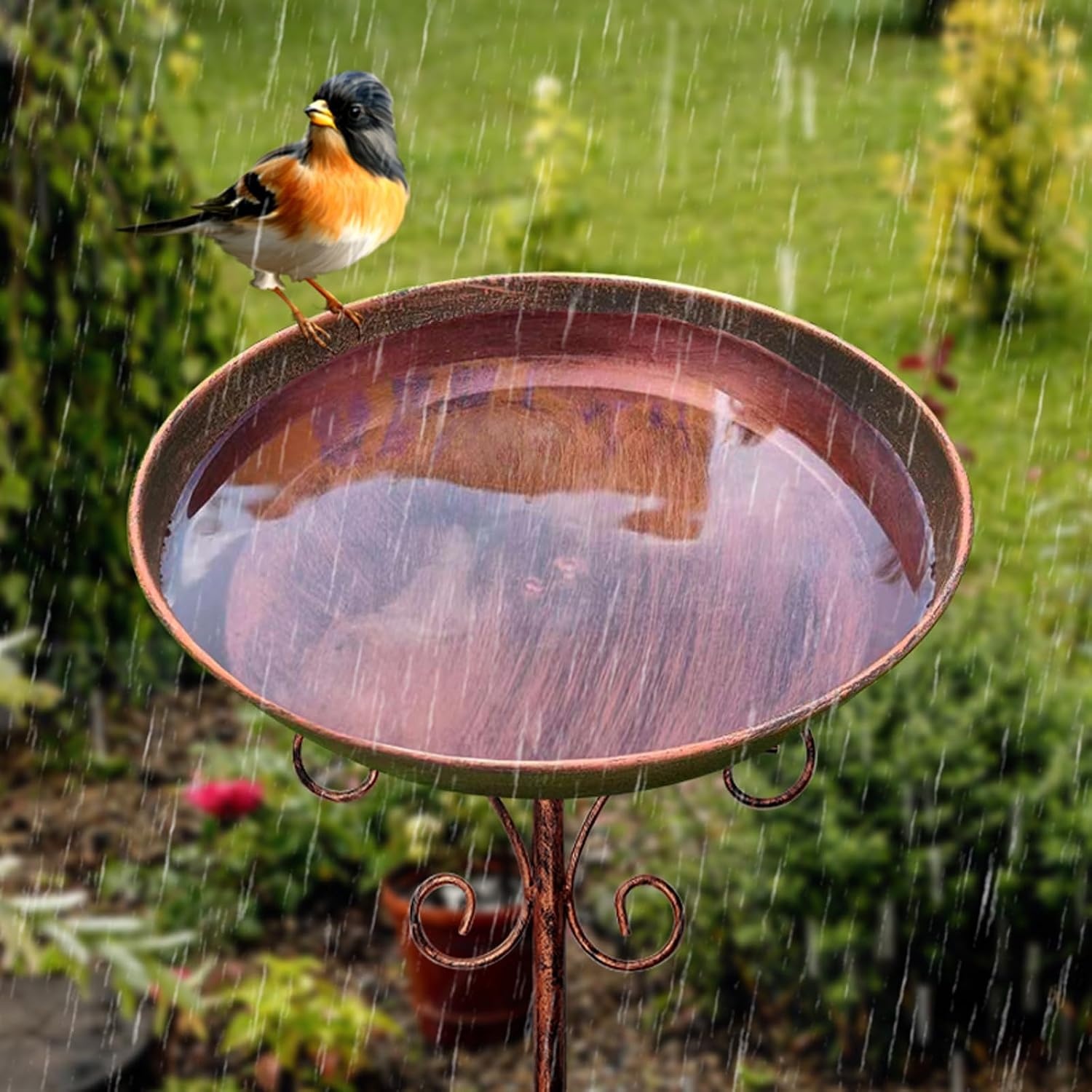 Metalen Vogelbad met Standaard (76cm) - 33% Korting