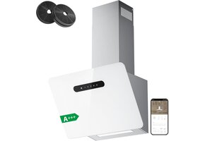 Afzuigkap Keuken 60 cm A+++ RVS/Glas/Wit - 61% Korting!