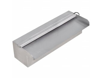 VidaXL Zwembadwaterval met LED's - 30cm Roestvrij Staal - 48% Korting