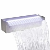VidaXL Zwembadwaterval met LED's - 30cm Roestvrij Staal - 48% Korting