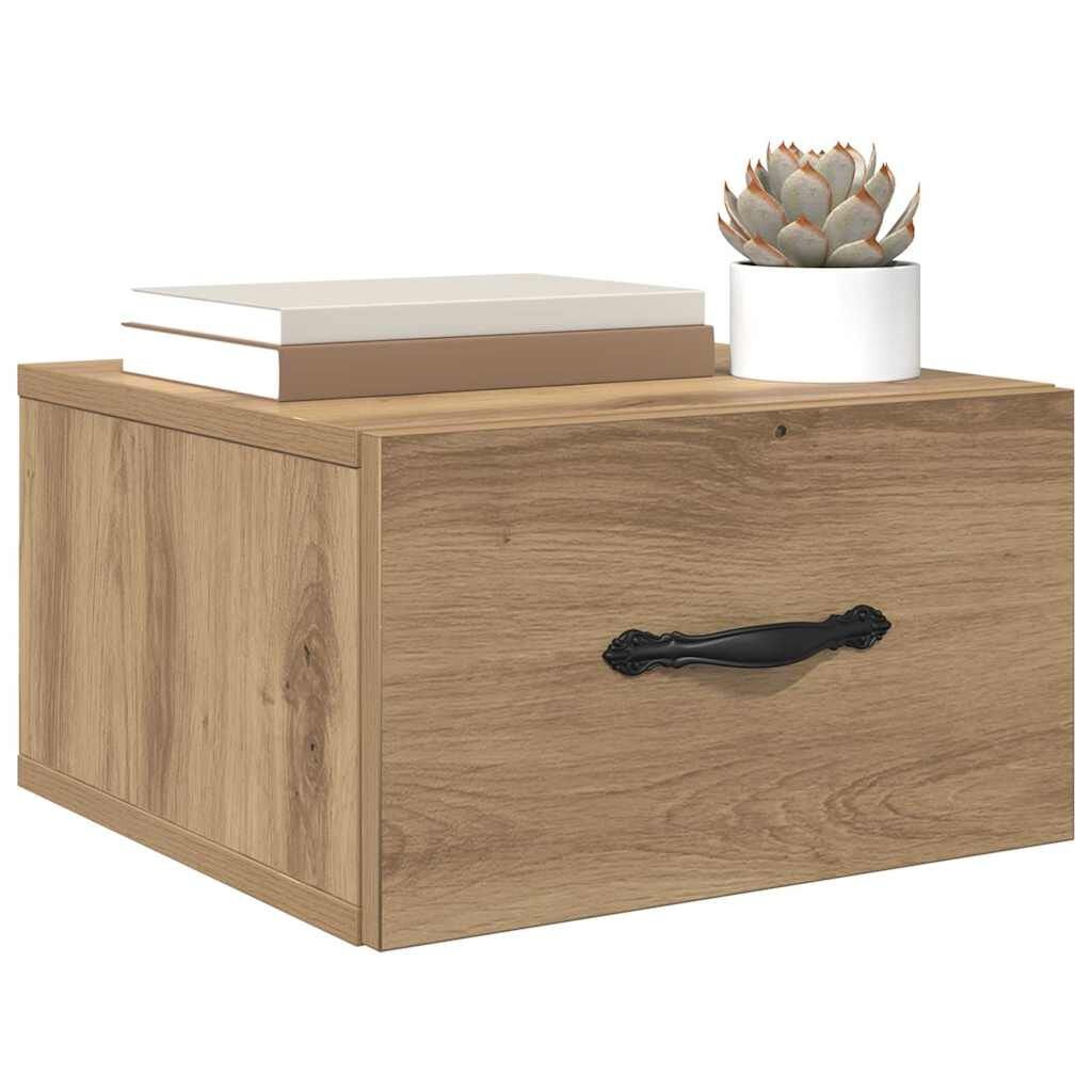 vidaXL Nachtkastje Eikenkleurig 2 Lades - 35x35x20 cm (58% Korting)