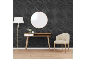 vidaXL 12 st Wandpanelen ster 3 m² 50x50 cm XPS zwart
