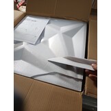 vidaXL 12 st Wandpanelen ster 3 m² 50x50 cm XPS zwart