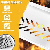 GFTIME Roestvrij stalen warmhoudrooster voor Enders Monroe Pro 4, 74,4 x 24 cm grill warmhoudzak reserveonderdeel, bovenste plank voor het warm houden van vlees, groenten en brood