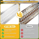 GFTIME Roestvrij stalen warmhoudrooster voor Enders Monroe Pro 4, 74,4 x 24 cm grill warmhoudzak reserveonderdeel, bovenste plank voor het warm houden van vlees, groenten en brood