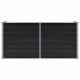 Verhoogde Plantenbak 160x40x77 cm Antraciet Staal - 34% Korting!