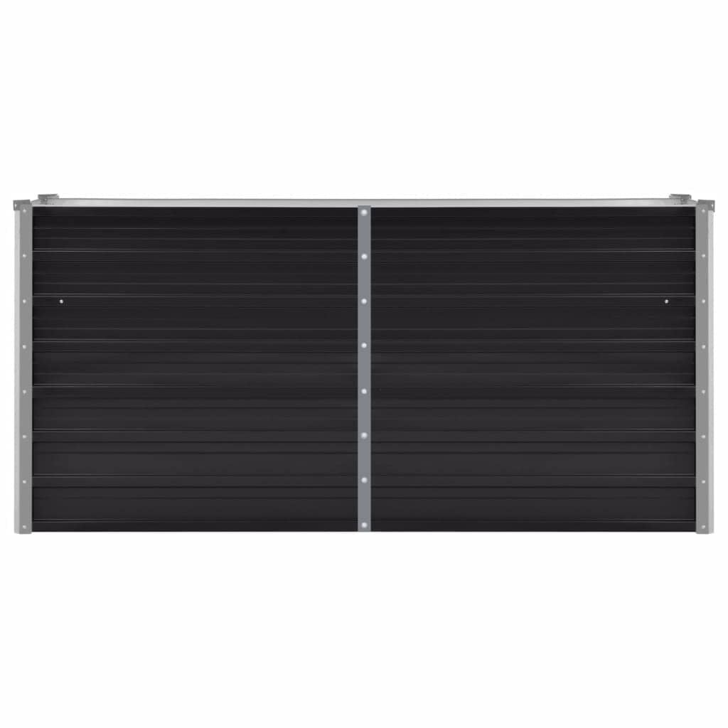 Verhoogde Plantenbak 160x40x77 cm Antraciet Staal - 34% Korting!