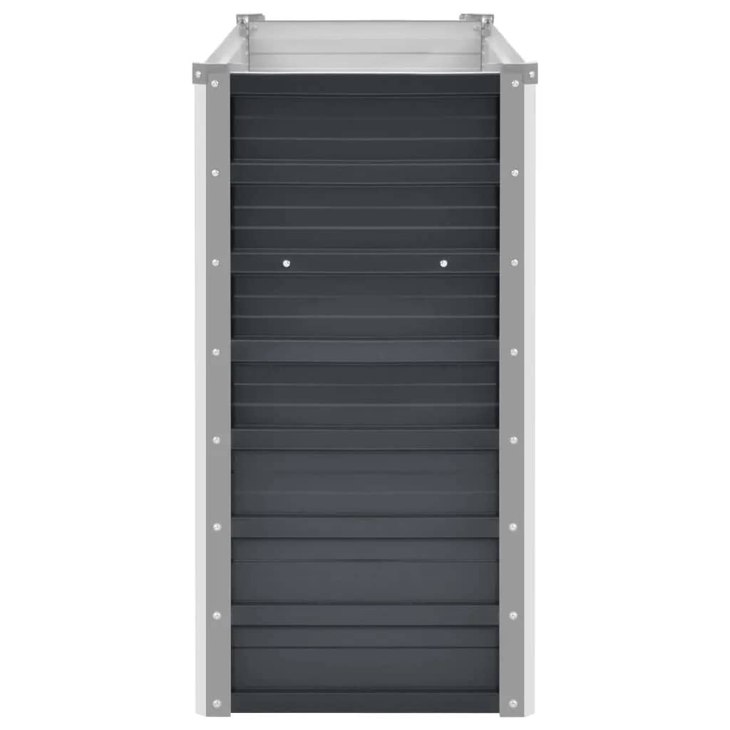 Verhoogde Plantenbak 160x40x77 cm Antraciet Staal - 34% Korting!