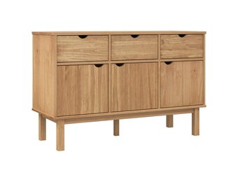 vidaXL Dressoir OTTA 114x43x73,5 cm massief grenenhout