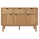 vidaXL Dressoir OTTA 114x43x73,5 cm massief grenenhout